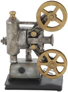 Deco 79 11x5x15 Black Metal Film Camera Sculpture Statue