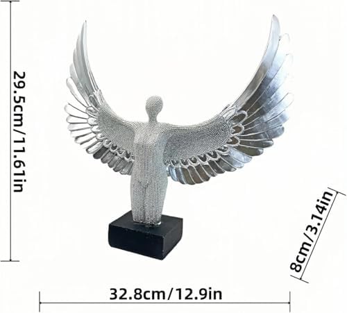 Winged Angel Statue 11 Inch Uplifting Home Decor
