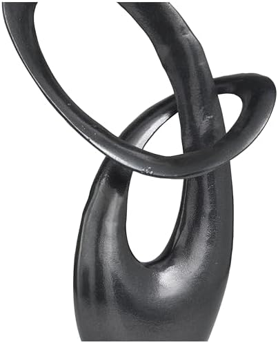 Deco 79 Dark Gray Abstract Sculpture 9x6x17