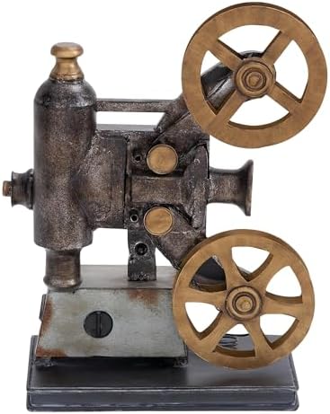 Deco 79 11x5x15 Black Metal Film Camera Sculpture Statue
