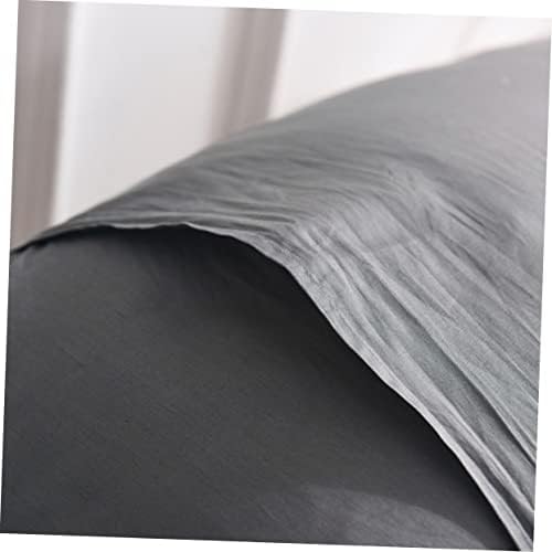 1 Pair Pure Cotton Pillowcase Dark Grey Simple Style