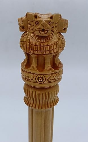 Wooden Ashoka Pillar 10 Inch Home Decor