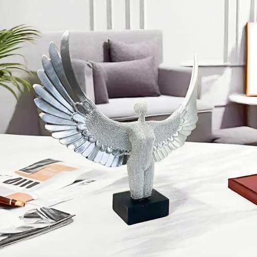 Winged Angel Statue 11 Inch Uplifting Home Decor