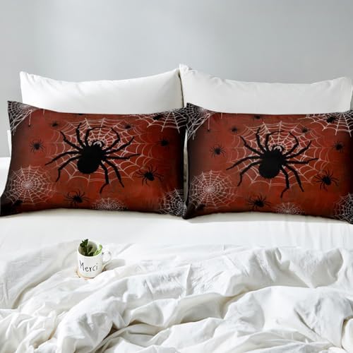 Castle Fairy Halloween Spider Sheet Twin Size with Pillowcase