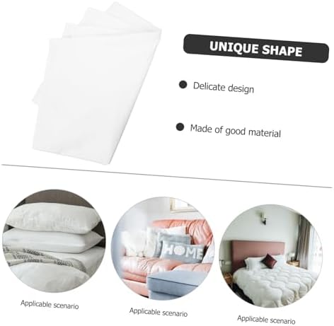 OUNONA 2pcs Solid Cotton Pillowcase with Zipper Closure