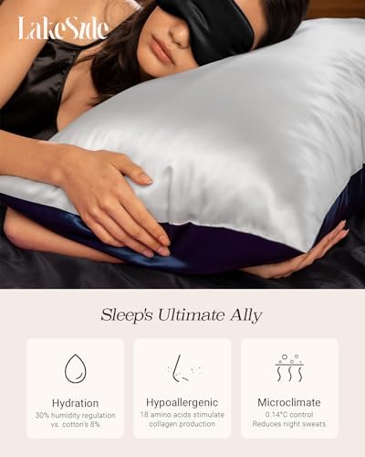 Oriental Lakeside 22 Momme Mulberry Silk Pillowcase - Envelope Closure 1