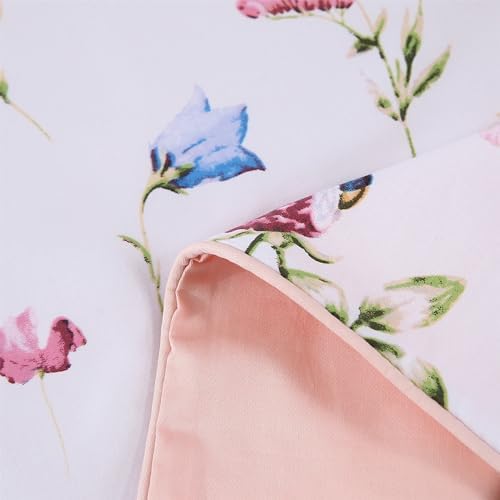 RYNGHIPY Egyptian Cotton King Pillowcases with Floral Bees Print 1