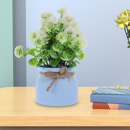 Amosfun Artificial Dandelion Flowers Faux Potted Plants