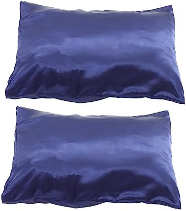GLEAVI 2Pcs Silk Pillowcase Set for Bed