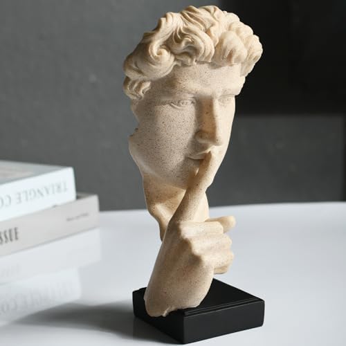 KalyZrts Sandstone Resin Thinker Style Abstract Sculpture