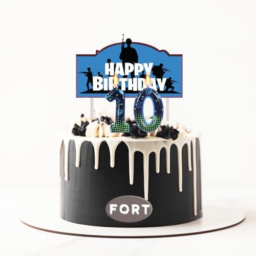 OGnomiFX STG 10th Birthday Candle for Boys 1