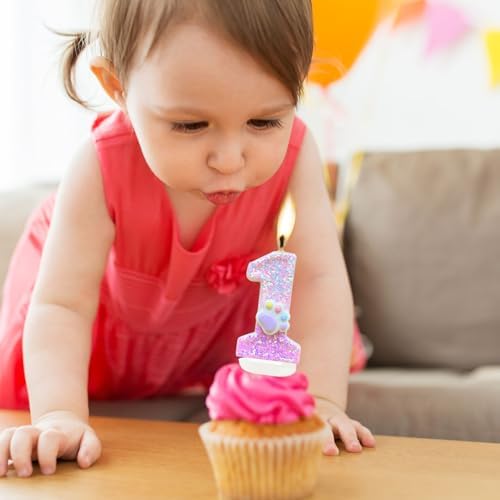 CasaPopz Dog Paw Number 4 Birthday Candle