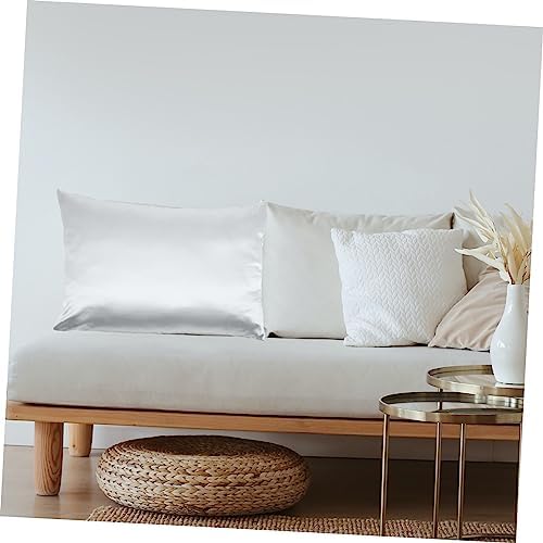 STOBAZA 2pcs Ice Silk Pillow Covers Queen Cooling Pillowcases Skin-Friendly