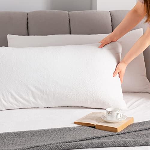 PlushDeluxe Premium Waterproof Pillow Protectors Set of 2