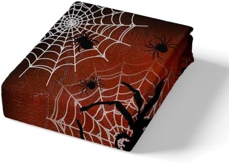Castle Fairy Halloween Spider Sheet Twin Size with Pillowcase