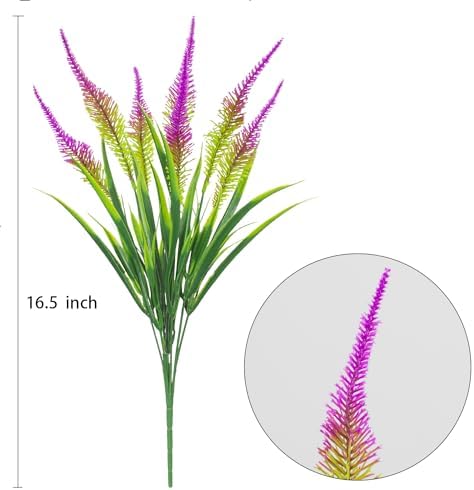 10 Bundles Fuchsia Artificial Flowers for Home Decor