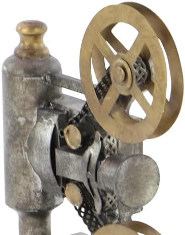 Deco 79 11x5x15 Black Metal Film Camera Sculpture Statue