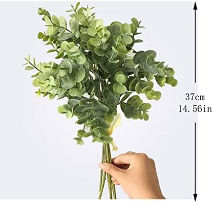 6 Pcs Plastic Eucalyptus Stems for Home Decor