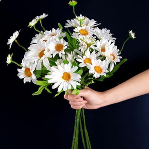 Artificial Daisy Flowers 8 Bundles Purple