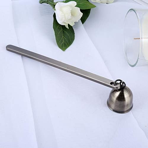 MUXSAM Candle Snuffer Bell-Shaped Stainless Steel Wick Extinguisher