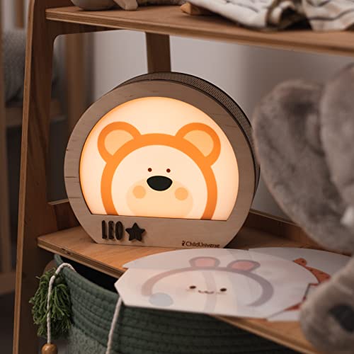 Personalized Bear Night Light for Kids Nursery 1