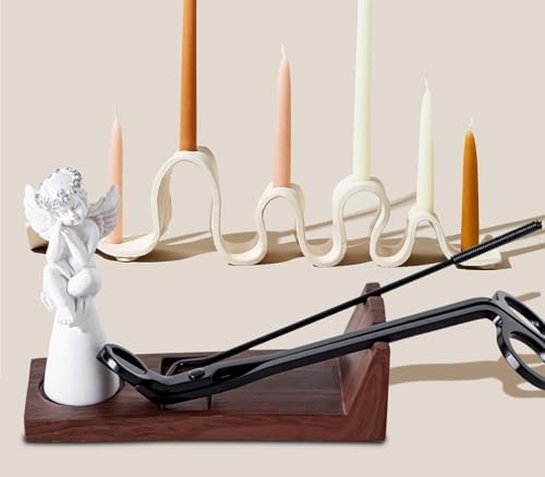 dgudgu Candle Care Kit with Snuffer Trimmer Dipper and Storage Tray