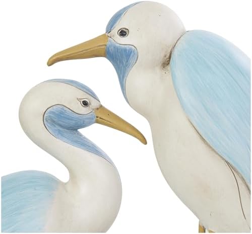 Deco 79 Polystone Bird Statue with Yellow Accents 1