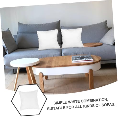 ibasenice Fabric Pillowcase Anti-Hair Lining Sleeve for Sofa Pillows