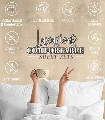 Elegant Comfort Holiday Printed 4-Piece Sheet Set
