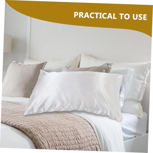 Cabilock Cooling Pillowcase Light Grey Simulated Silk Protector