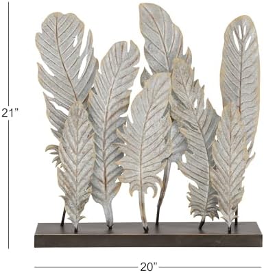 Deco 79 Contemporary Iron Bird Sculpture Decor