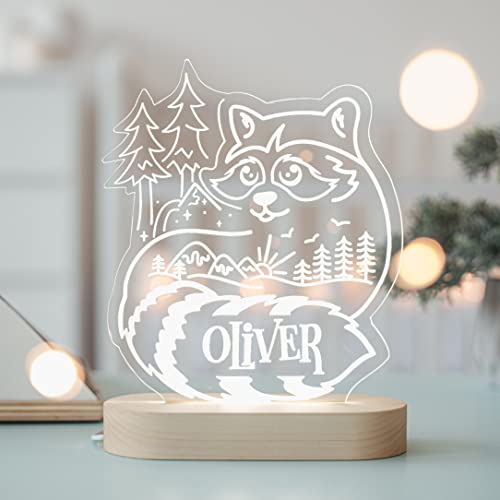 Personalized Acrylic Night Light with Name Baby Gift Toddler Decor