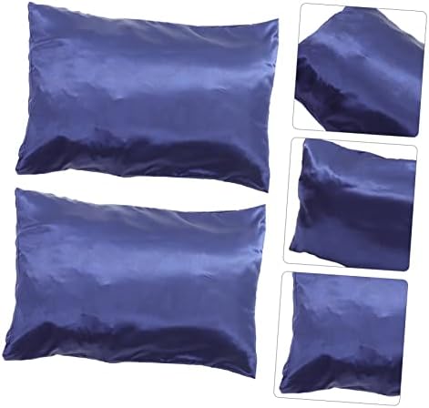 GLEAVI 2Pcs Silk Pillowcase Set for Bed
