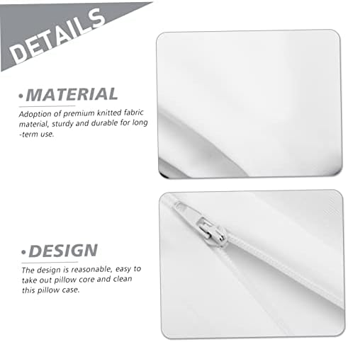 GLEAVI 2Pcs Washable Pillow Covers with Zipper Closure