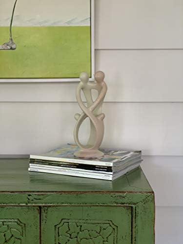 Natural Soapstone Family Sculpture - 2 Parents 4 Children