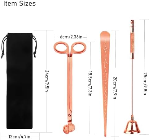 4 in 1 Candle Accessory Set with Rechargeable Lighter