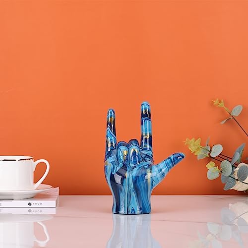 I Love You Gesture Statue - Green Home Decor Sculpture