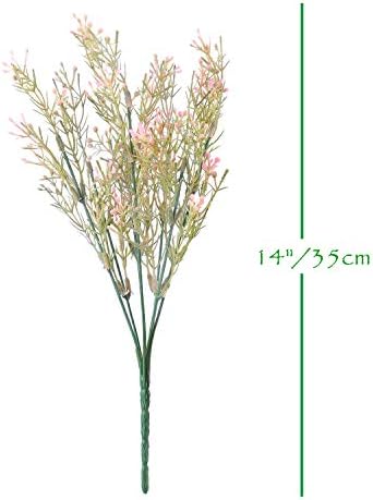 JD Artificial Berry Bush 10pcs UV Resistant Pink