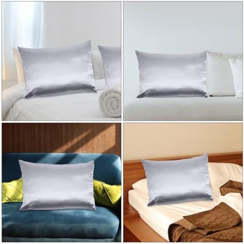 Cabilock Cooling Silk Pillow Covers with Zipper for Standard Size