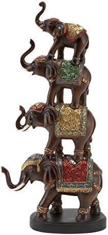 Deco 79 Polystone Elephant Statue Home Decor Accent