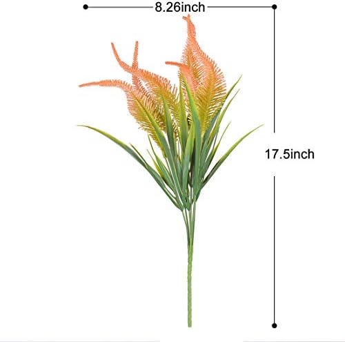 BOUGUI 6 Bunches UV Resistant Artificial Flowers
