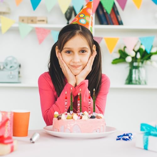 12pcs Pixel Birthday Candles for Party Decor