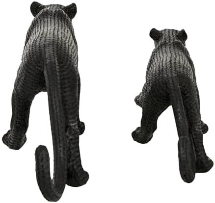 Deco 79 Polystone Leopard Statues Set of 2