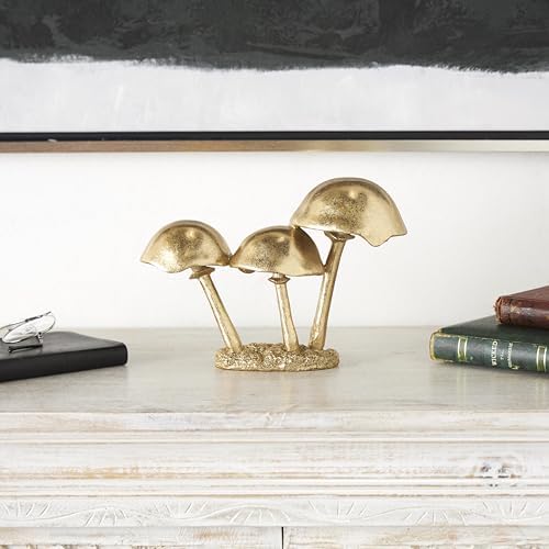 Deco 79 Gold Mushroom Decorative Sculpture