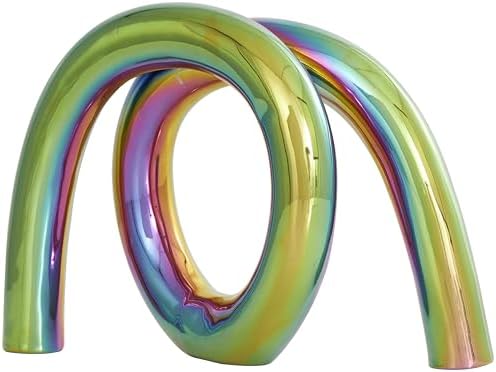 Deco 79 Rainbow Shimmer Ceramic Statue