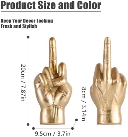 Classic Gold Gesture Sculpture for Home Decor