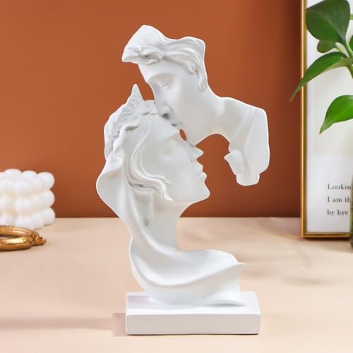 JXCBXJ Large Couples Kiss Sculpture Abstract Art