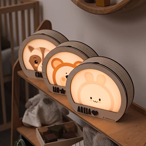 Personalized Bear Night Light for Kids Nursery 1