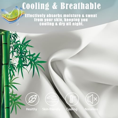 TELUS Cooling Bamboo Rayon Pillowcases 2-Pack
