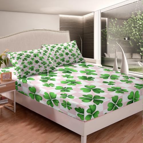 Castle Fairy St Patricks Day Twin Fitted Sheet Set